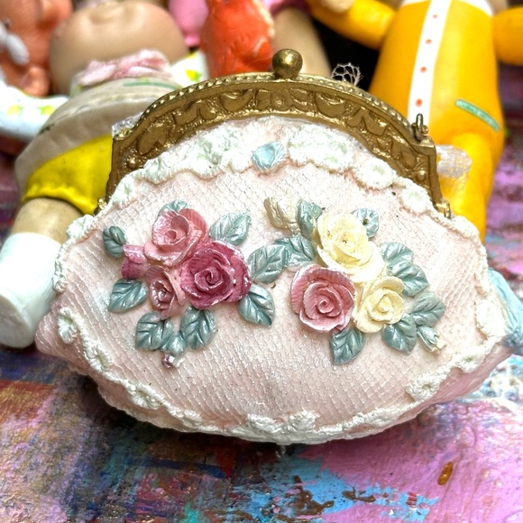 Cute Played with Cabbage Patch Dolls! Some Metal 150’s Kids  Metal Dishes! Iron! - Picture 6 of 10
